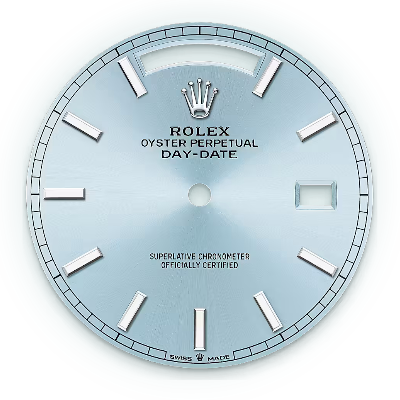 Ice Blue Indexes Dial Day Date