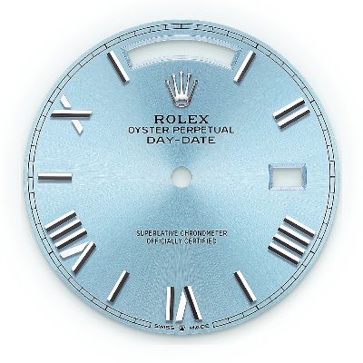 Ice Blue Roman Dial Day Date