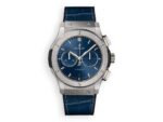 Hublot Classic Fusion Chronograph 42 mm Titanium Leather Blue ref.541.NX.7170.LR