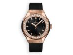 Hublot Classic Fusion King Gold 3-Hands 33 mm diamonds 33 mm black 581.ox.1480.rx.1104 main