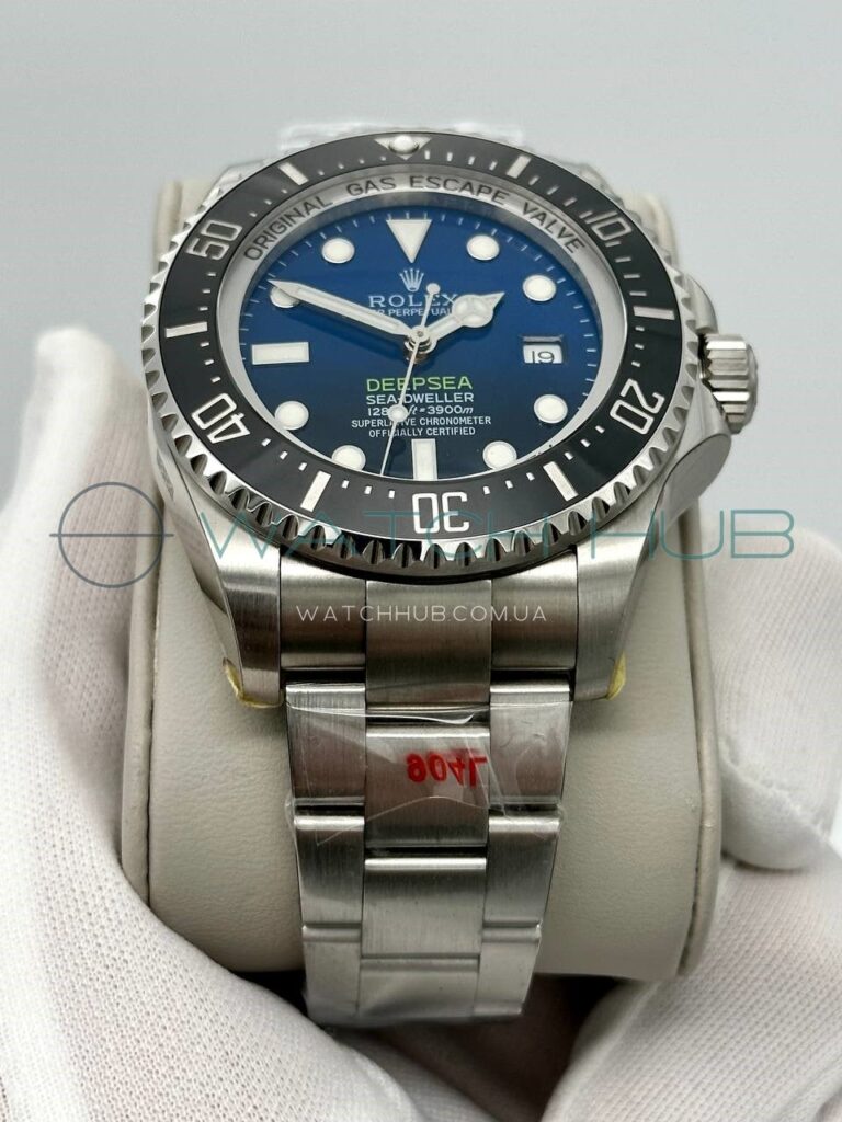 elitnij superclon rolex sea dweller deepsea 44 mm gradient dark blue dial ref.m126660 0002 4 watchhub