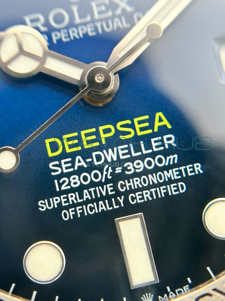 kopja elitnogo cachestva rolex sea dweller deepsea 44 mm gradient dark blue dial ref.m126660 0002 22 watchhub