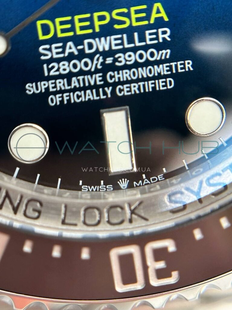 kupit superclon rolex sea dweller deepsea 44 mm gradient dark blue dial ref.m126660 0002 15 watchhub