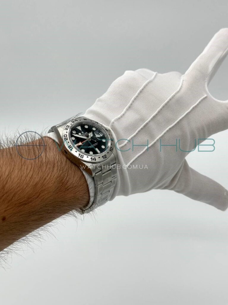 tochna kopiya rolex oyster perpetual explorer ii 42 mm oyster black dial ref.m226570 0002 13 watchhub