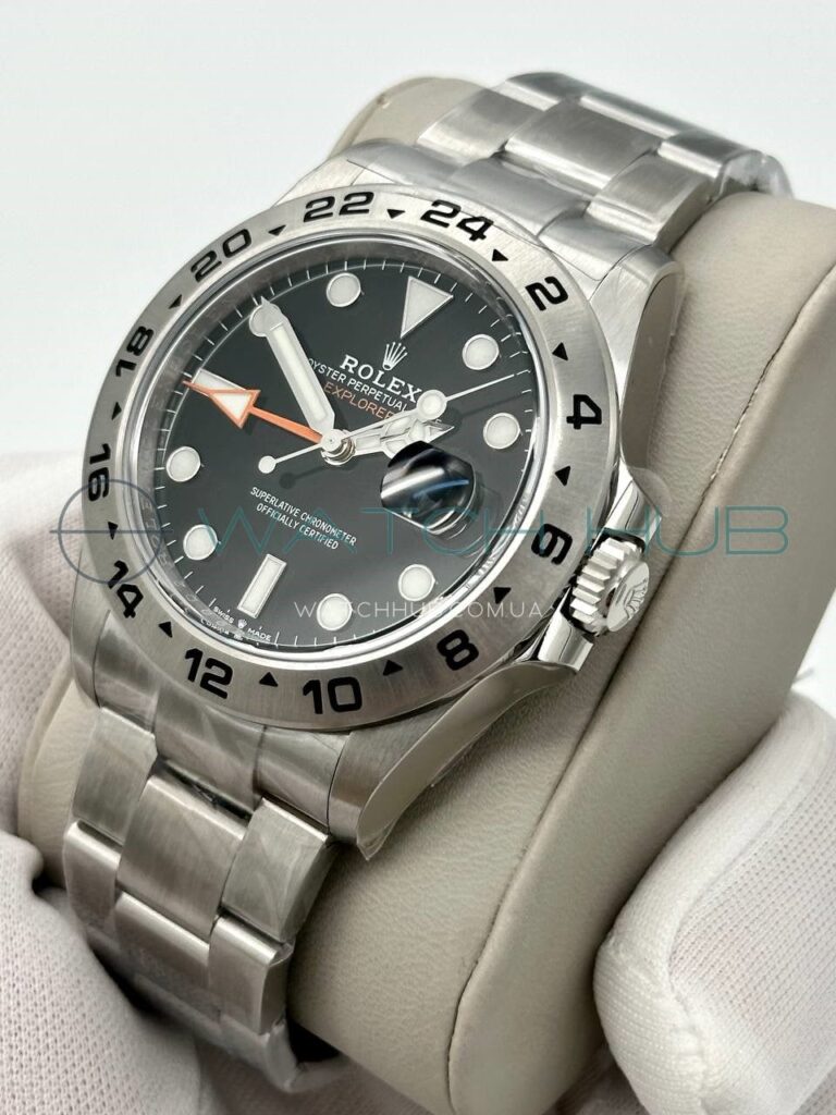 tochna kopiya rolex oyster perpetual explorer ii 42 mm oyster black dial ref.m226570 0002 2 watchhub